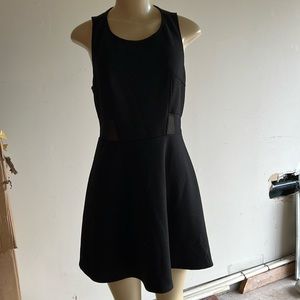 Forever 21 Black dress with mesh waist cutout back detail